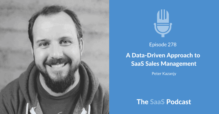A Data-Driven Approach to SaaS Sales Management