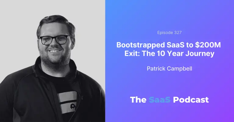 From Cashed-Out 401k to a Bootstrapped SaaS Exit - Patrick Campbell