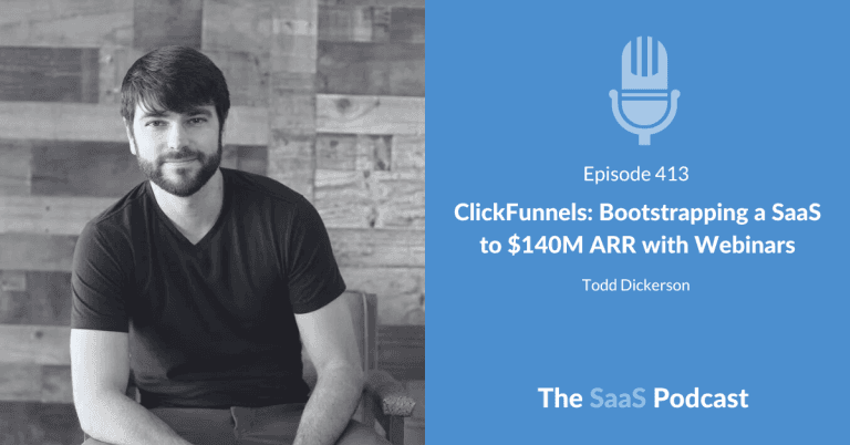 Scaling SaaS by Selling Training Instead of Software - Todd Dickerson