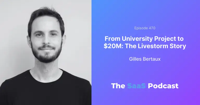Product-Market Fit: From a School Project to $20M ARR - Gilles Bertaux