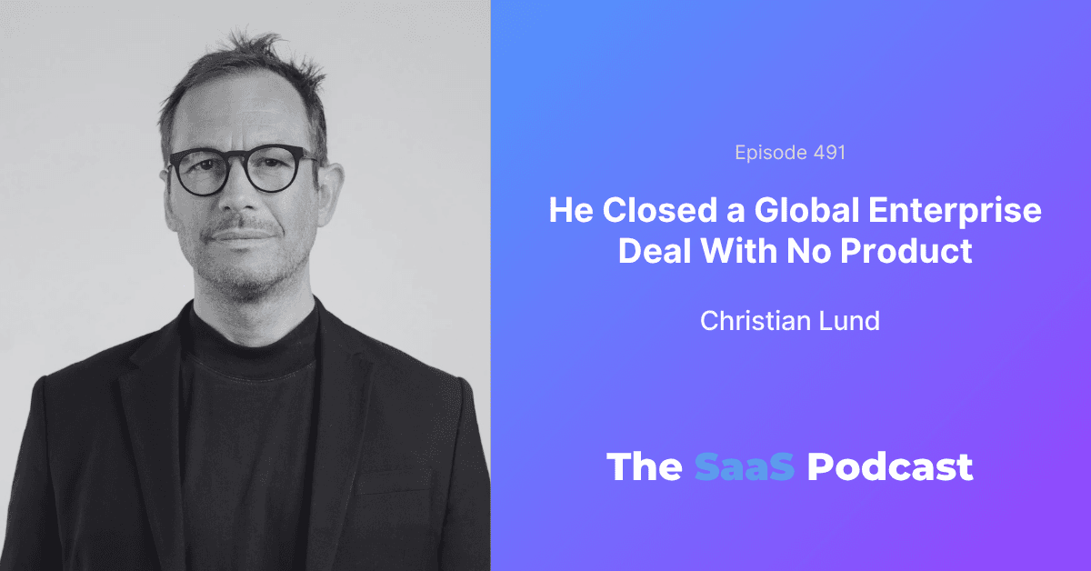 Christian Lund, co-founder of Templafy, on landing enterprise customers before having a product