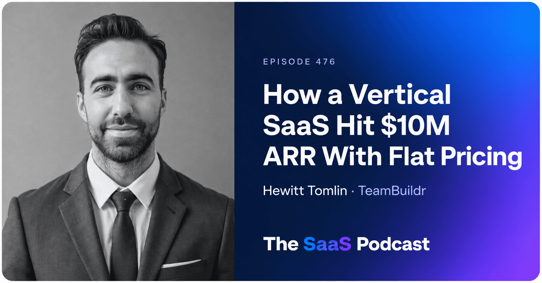 How a Vertical SaaS Hit $10M ARR With Flat Pricing - Hewitt Tomlin